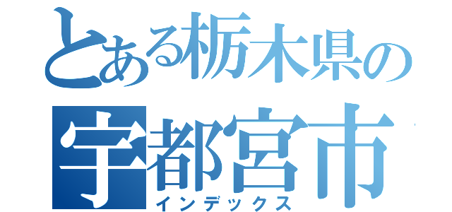 とある栃木県の宇都宮市（インデックス）