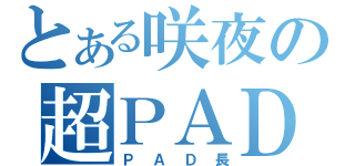 とある咲夜の超ＰＡＤ（ＰＡＤ長）