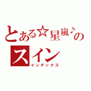 とある☆星嵐♪のスイン（インデックス）