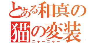 とある和真の猫の変装（ニャーニャー）