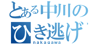 とある中川のひき逃げ事件（ｎａｋａｇａｗａ）