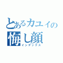 とあるカユイの悔し顔（インデックス）