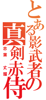 とある影武者の真剣赤侍（志葉　丈瑠）