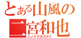 とある山風の二宮和也（ニノミヤカズナリ）