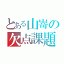 とある山嵜の欠点課題（）