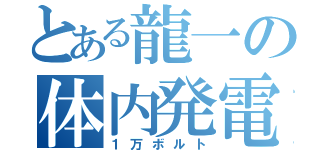 とある龍一の体内発電（１万ボルト）