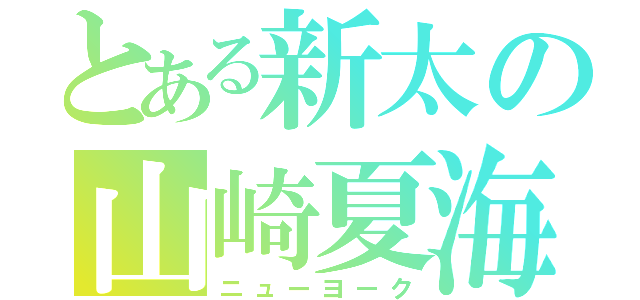 とある新太の山崎夏海（ニューヨーク）