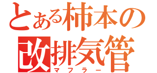 とある柿本の改排気管（マフラー）