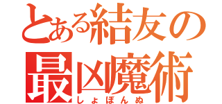 とある結友の最凶魔術（しょぼんぬ）