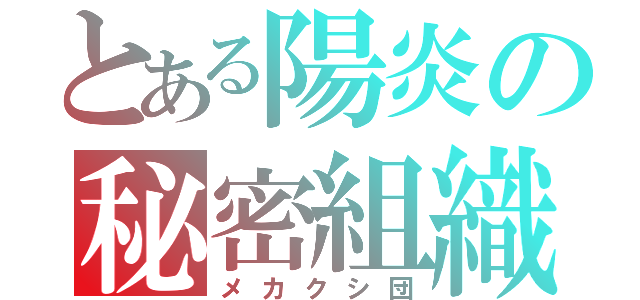 とある陽炎の秘密組織（メカクシ団）