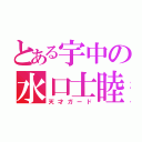 とある宇中の水口士睦 （天才ガード）