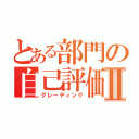 とある部門の自己評価」Ⅱ（グレーディング）