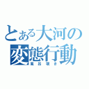 とある大河の変態行動（風呂覗き）