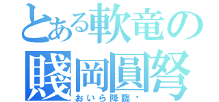 とある軟竜の賤岡圓弩（おいら降臨‼）