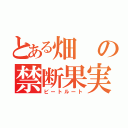 とある畑の禁断果実（ビートルート）