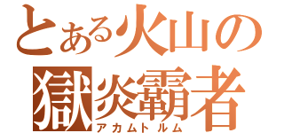 とある火山の獄炎霸者（アカムトルム）