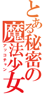 とある秘密の魔法少女（アッコチャン）