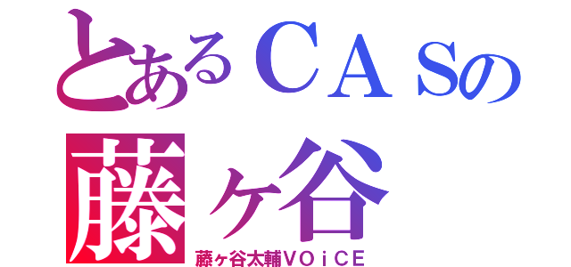 とあるＣＡＳの藤ヶ谷（藤ヶ谷太輔ＶＯｉＣＥ）