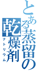 とある蒸留の乾燥剤（ナトリウム）