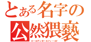 とある名字の公然猥褻（ゴールデンボールフィールド）