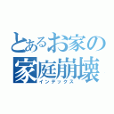 とあるお家の家庭崩壊（インデックス）