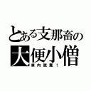 とある支那畜の大便小僧（車内脱糞！）