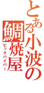 とある小波の鯛焼屋（ビックバイパー）