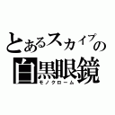 とあるスカイプの白黒眼鏡（モノクローム）