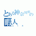 とある神奈川県の暇人（とくみ）