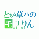 とある草パのモリりん（土屋 順平）