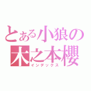 とある小狼の木之本櫻（インデックス）