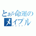 とある命運のメイプル（フェイト）