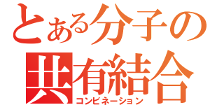 とある分子の共有結合（コンビネーション）