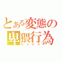 とある変態の卑猥行為（セクロス）