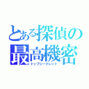 とある探偵の最高機密（トップシークレット）