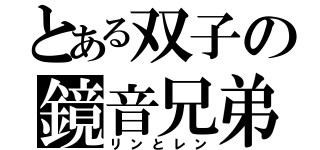 とある双子の鏡音兄弟（リンとレン）