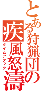 とある狩猟団の疾風怒濤（タイムアタック）