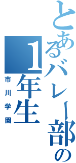 とあるバレー部の１年生（市川学園）