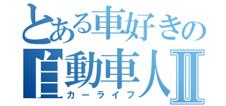 とある車好きの自動車人生Ⅱ（カーライフ）