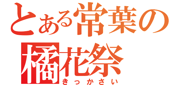 とある常葉の橘花祭（きっかさい）