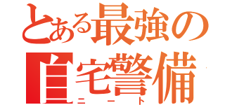 とある最強の自宅警備員（ニート）