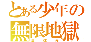 とある少年の無限地獄（夏休み）