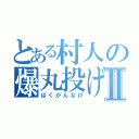 とある村人の爆丸投げⅡ（ばくがんなげ）