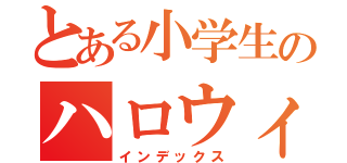 とある小学生のハロウィン（インデックス）