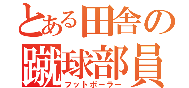 とある田舎の蹴球部員（フットボーラー）