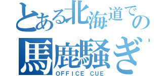 とある北海道での馬鹿騒ぎ（ＯＦＦＩＣＥ ＣＵＥ）