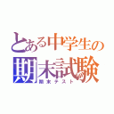 とある中学生の期末試験（期末テスト）