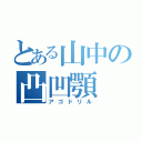 とある山中の凸凹顎（アゴドリル）