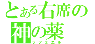 とある右席の神の薬（ラフェエル）