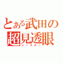 とある武田の超見透眼（シースルー）